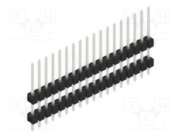 Connector: pin strips; pin header; male; PIN: 18; 2.54mm; THT; 1x18