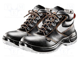 Boots; Size: 39; black; leather; slip,perforation,impact
