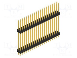 Connector: pin strips; pin header; male; PIN: 40; 2.54mm; THT; 2x20