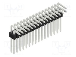 Connector: pin strips; pin header; male; PIN: 32; 1.27mm; THT; 2x16