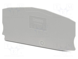 Separating plate; L: 47mm; W: 0.8mm; H: 100.8mm; Body: grey