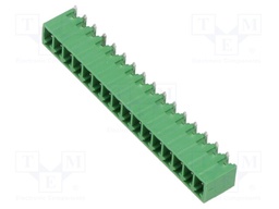 Connector: pluggable terminal block; socket; male; straight; THT