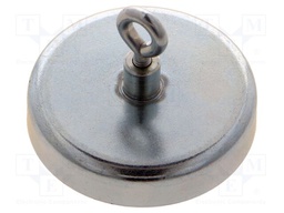 Magnet: permanent; hard ferrite; 220N; 50mm; with eyelet