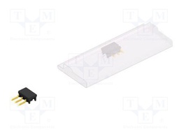 Connector: pin strips; pin header; male; PIN: 3; 2.54mm; SMT; 1x3
