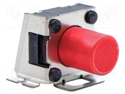 Microswitch TACT; SPST; Pos: 2; 0.05A/12VDC; SMD; none; 2.55N; 4mm