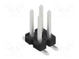 Connector: pin strips; pin header; male; PIN: 4; 2.54mm; SMT; 2x2