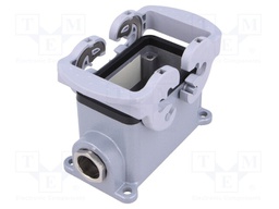 Enclosure: for HDC connectors; size 10; Pitch: 57x27mm; M20