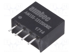 Converter: DC/DC; 1W; Uin: 10.8÷13.2V; 12VDC; Iout: 83mA; SIP4; 1.5g