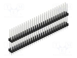 Connector: pin strips; pin header; male; PIN: 56; 2.54mm; THT; 2x28