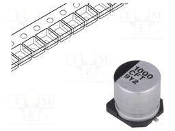 Capacitor: electrolytic; low impedance; 1000uF; 16VDC; Case: G