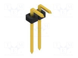 Connector: pin strips; pin header; male; PIN: 2; 2mm; THT; 1x2; 100V