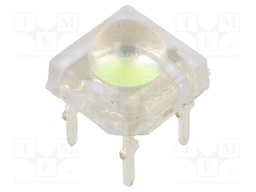 LED Super Flux; 7.62x7.62mm; blue (ice blue); 4200÷5800mcd; 90°