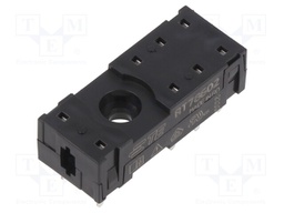 Socket; PIN: 8; 16A; 240VAC; Mounting: PCB,THT; Leads: round pin