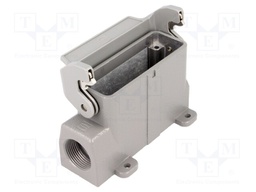 Enclosure: for Han connectors; Han A; size 16A; with latch; PG16