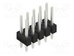 Connector: pin strips; pin header; male; PIN: 10; 2.54mm; THT; 2x5