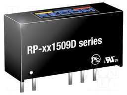 Converter: DC/DC; 1W; Uin: 21.6÷26.4V; Uout: 15VDC; Uout2: -9VDC