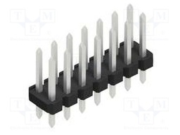 Connector: pin strips; pin header; male; PIN: 14; 2.54mm; THT; 2x7