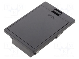 Holder; 6LF22,6LR61; Batt.no: 1; black; with flap