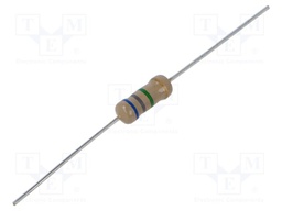 Resistor: carbon film; THT; 6.8MΩ; 1W; ±5%; Ø5x12mm; axial