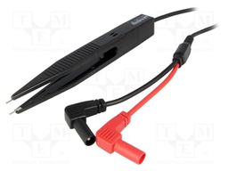 Test tweezers; 0.4m; black; Type: with protection