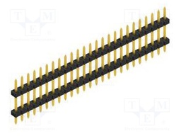 Connector: pin strips; pin header; male; PIN: 25; 2mm; THT; 1x25