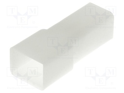 Terminals cover; male; for push-on 6.3mm connectors with lock