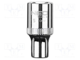 Socket; 6-angles,socket spanner; HEX 5mm; 1/4"; SUPERLOCK