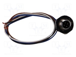 Connector: M12; straight; PIN: 4; male; for panel mounting; socket