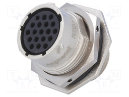 Connector: circular; Series: RT360; socket,plug; female; PIN: 19