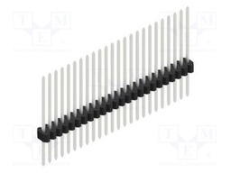 Connector: pin strips; pin header; male; PIN: 24; 1.27mm; THT; 1x24