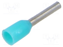 Tip: bootlace ferrule; insulated; copper; 0.34mm2; 6mm; tinned