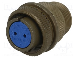 Connector: circular; Series: 97; plug; female; PIN: 2; silver plated