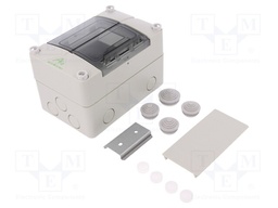 Enclosure: for modular components; IP55; grey; No.of mod: 3