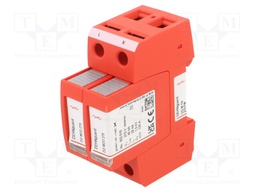 Surge arrestor; Type 2; Poles: 1+NPE; 20kA; for DIN rail mounting