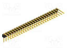 Connector: pin strips; pin header; male; PIN: 25; 2.54mm; THT; 1x25