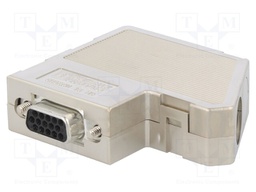 D-Sub HD; PIN: 15; plug; female; Locking: latch; angled 55°; 48V