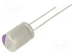 Polymer Aluminium Electrolytic Capacitor, 100 µF, 20 V, Radial Leaded, OS-CON SEQP Series