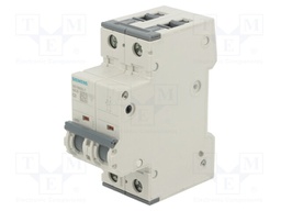 Circuit breaker; 230/400VAC; Inom: 2A; Poles: 1+N; DIN; Charact: C