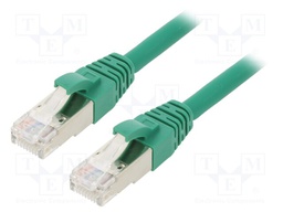 Patch cord; ETHERLINE® Cat.6a,S/FTP; 6a; stranded; Cu; LSZH; green