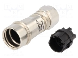 Connector: circular; plug; male; PIN: 22; w/o contacts; for cable