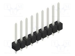Connector: pin strips; pin header; male; PIN: 9; 2.54mm; THT; 1x9