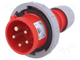 Connector: AC supply 3-phase; plug; male; 16A; 400VAC; IEC 60309