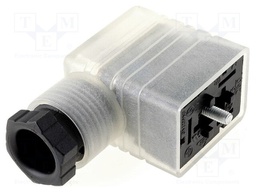 Connector: valve connector; plug; form B; 11mm; female; PIN: 3; 120V