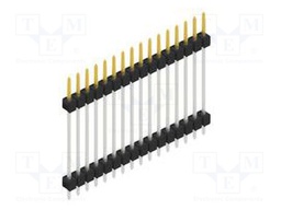 Connector: pin strips; pin header; male; PIN: 16; 2.54mm; THT; 1x16