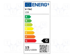 LED lamp; warm white; E27; 220/240VAC; 1250lm; 15W; 200°; CRImin: 80
