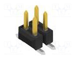 Connector: pin strips; pin header; male; PIN: 4; 2.54mm; SMT; 2x2