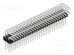 Connector: pin strips; pin header; male; PIN: 54; 1.27mm; THT; 2x27