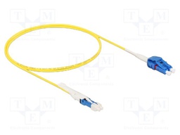Fiber patch cord; OS2; CS/UPC,LC/UPC; 1m; 9/125um; LSZH; blue