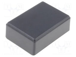 Enclosure: multipurpose; X: 48mm; Y: 68mm; Z: 25mm; ABS; black