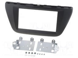 Radio mounting frame; Suzuki; 2 DIN; black